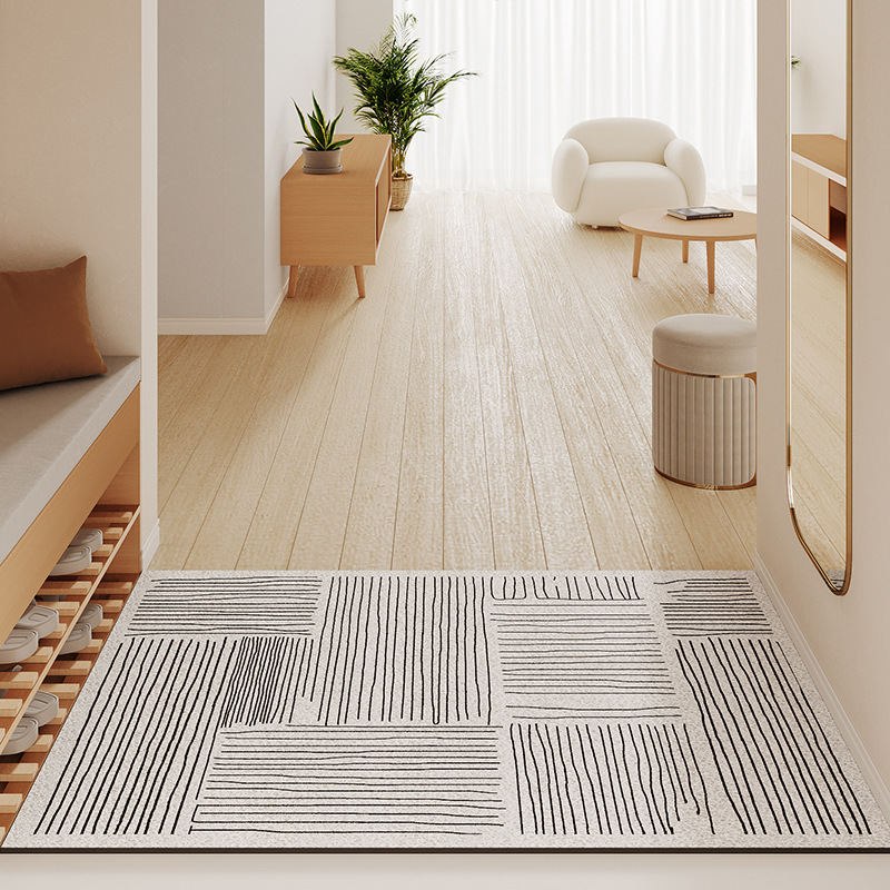 Modern Minimalist High-End Entrance Silk Loop Floor Mat for Home Use, Water-Absorbent, Non-Slip, Dirt-Resistant, Customizable and Durable Modern Minimalist High-End Entrance Silk Loop Floor Mat for Home Use, Water-Absorbent, Non-Slip, Dirt-Resistant, Customizable and Durable