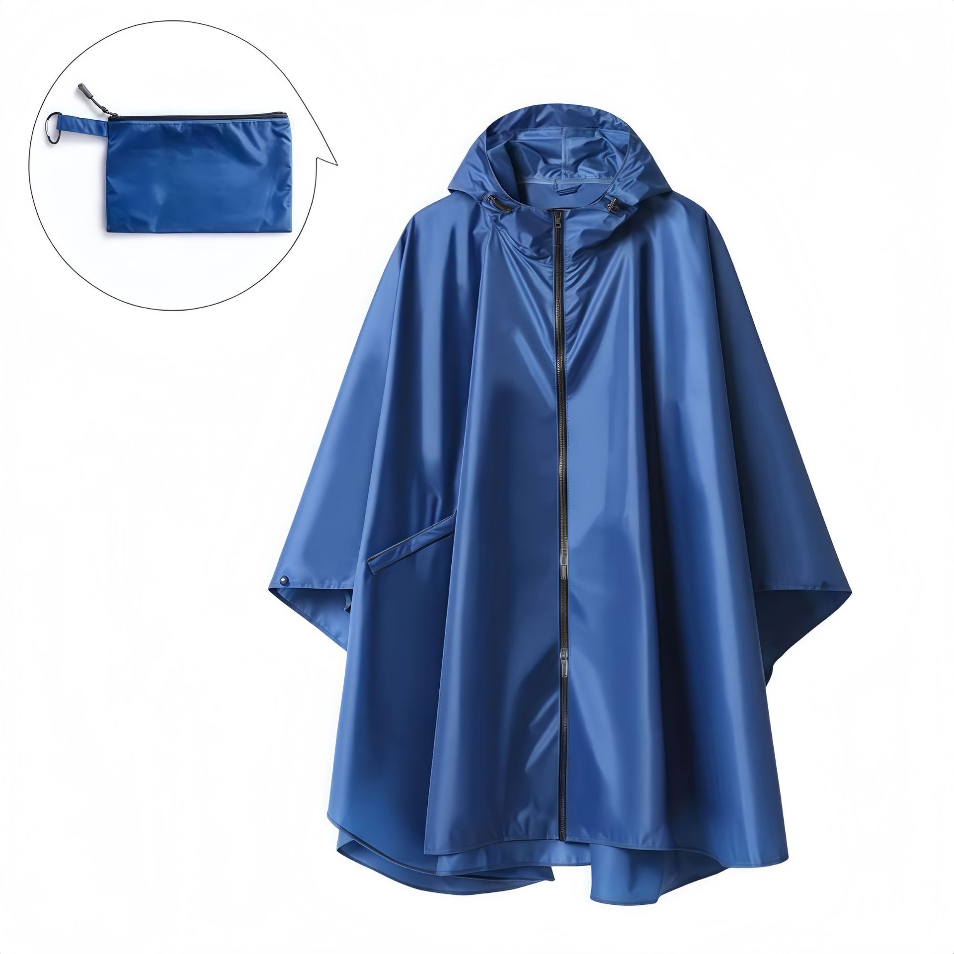 Poliéster 3 - en - 1 al aire libre chaqueta de lluvia viajar multifuncional caminata montañosa bicicleta conveniente para llevar capa chaqueta de lluvia al por mayor