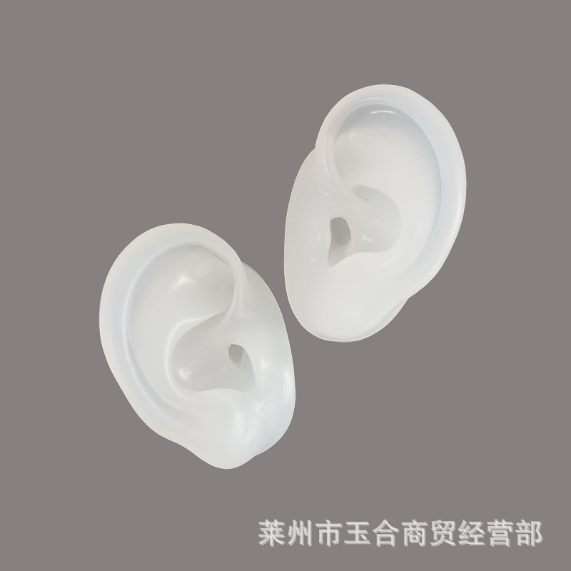 Translucent Silicone Ear Model Simulation Ear Props Piercing Puncture Practice Teaching Ear Studs Earrings Display Translucent Silicone Ear Model Simulation Ear Props Piercing Puncture Practice Teaching Ear Studs Earrings Display