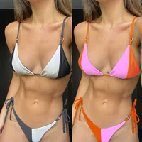 Купальник,Sexy лента, 2022, европейский стиль, (торговля через границу)