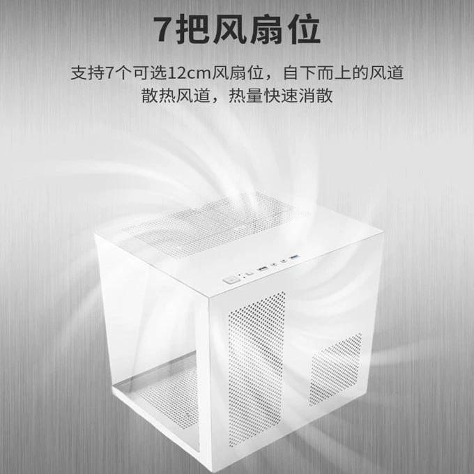 Корпус для настольного компьютера, вид на море, боковое прозрачное окно, USB 3.0, игровой форм-фактор, пустой корпус без блока питания, совместим с водяным охлаждением, поддержка ITX