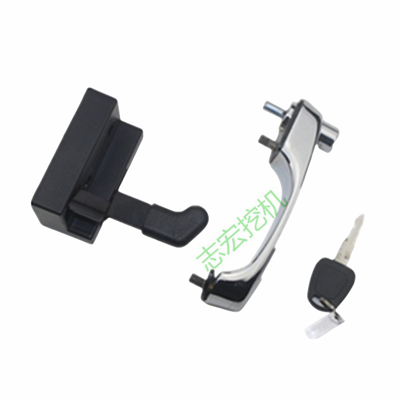 挖掘机配件 适用 斗山 大宇 DX60-7 驾驶室门锁总成 外拉手 锁块