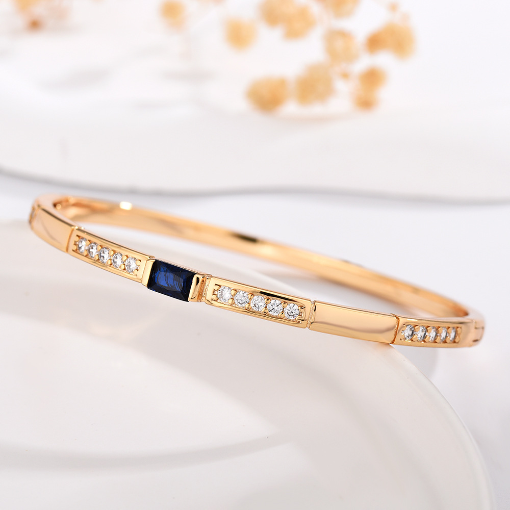 Seiko de alta calidad de diamante color pulsera de brazalete de mujeres de estilo europeo y americano ligero de lujo de diseño de alta calidad joyas al por mayor