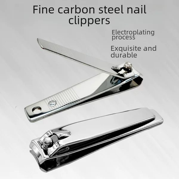 High-Carbon Steel Nail Clippers Household Items Nail Scissors with Angled Edge Two-Yuan Department Store 608 Manicure Tools