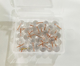 A box of about 50 shiny rose gold thumbtacks felt boards (buy felt boards and mail)
