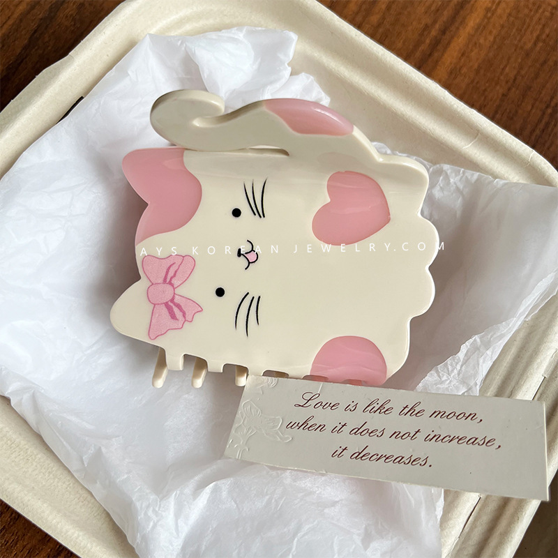 Acetic acid sheets Material Cute Women's Cat Acetic Acid Sheets Hair Claws