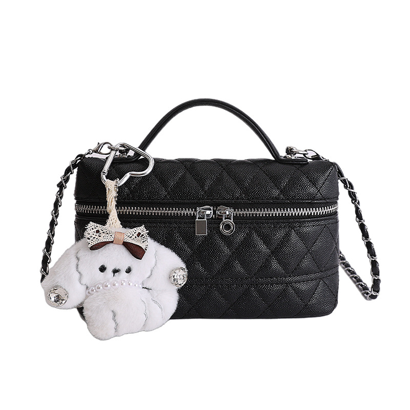 Bolso de mano de alta sensación 2026 nueva moda cadena de diamante bolso de mujer nicho bolso de lujo ligero image 11