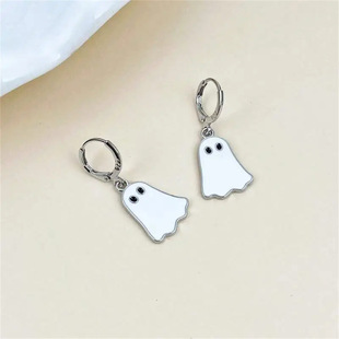 Zhuo Xuan cross-border explosions Halloween little ghost earrings cute fashion funny party earrings earrings wholesale