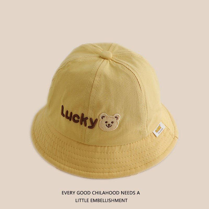 Sombrero de bebé primavera y otoño gorro de pescador lindo lindo niñas y niños viajan sombrero solar universal de verano