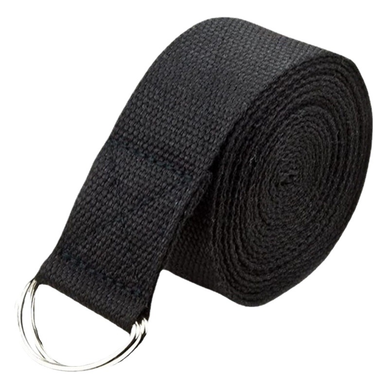 Directo de fábrica 3,8 cm yoga cuerda estiramiento entrenamiento auxiliar cinturón danza cinturón yoga estiramiento cinturón yoga Mat Correa
