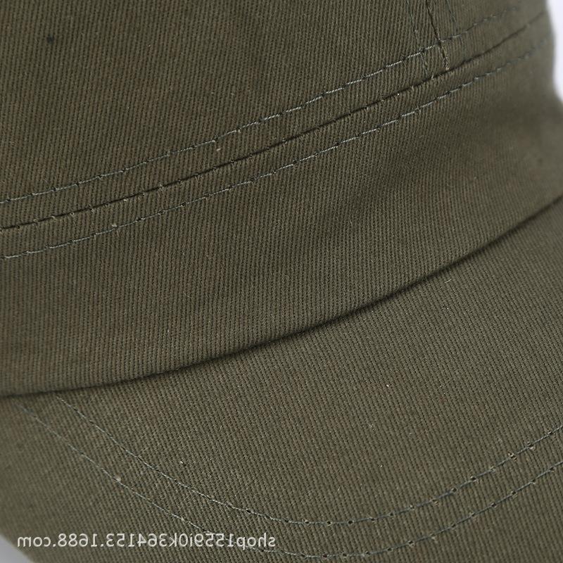 帽子の男性の夏の平頂帽はシンプルな単色の軍帽子の卸売りの経典の屋外の平頂帽の男女の帽子です。|undefined