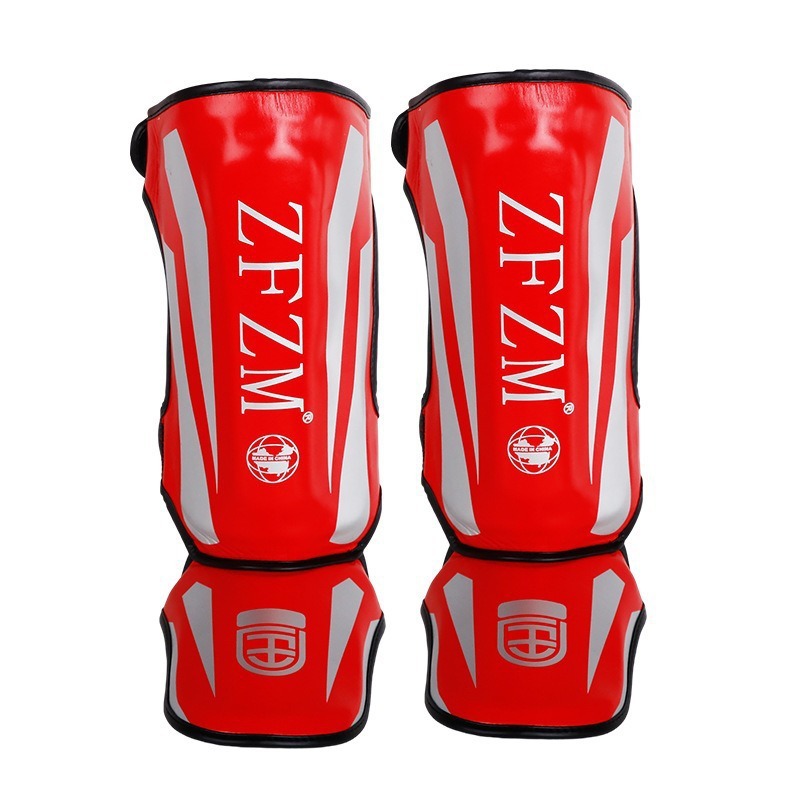 Sanda Taekwondo protector de piernas profesional protector de piernas ejercicios de lucha competencia protector de rodillas protector de piernas