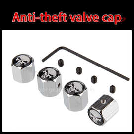 供应骷髅头通用款式轮胎防盗 气门嘴帽 气嘴盖装饰汽车用品批发