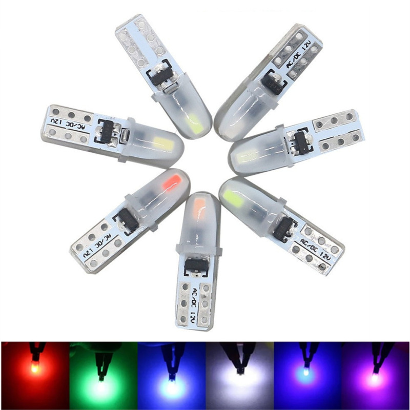 Car Led Bulb T5 2Smd 3014 3020 Instrument Light Central Control Light Makeup Light 3D Astigmatism Indicator Light