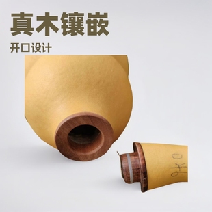 Wen play real wood inlaid open size gourd ornaments pendant Hollow town home gourd with faucet beam