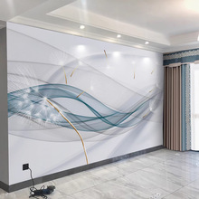 18D电视背景墙壁画新款壁纸8d时尚羽毛客厅影视墙壁布32D墙纸自粘