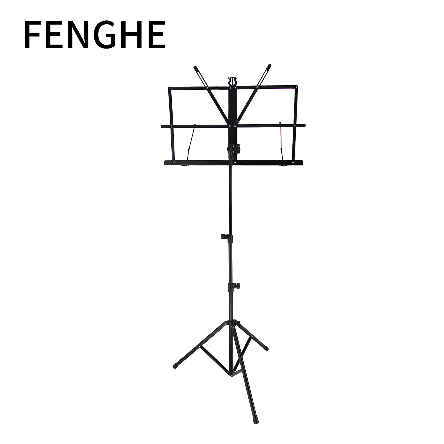 Soporte de música, soporte de espectro plegable negro, bolsa de mano engrosada, accesorios portátiles de comercio exterior general, fábrica de mesa de espectro al por mayor