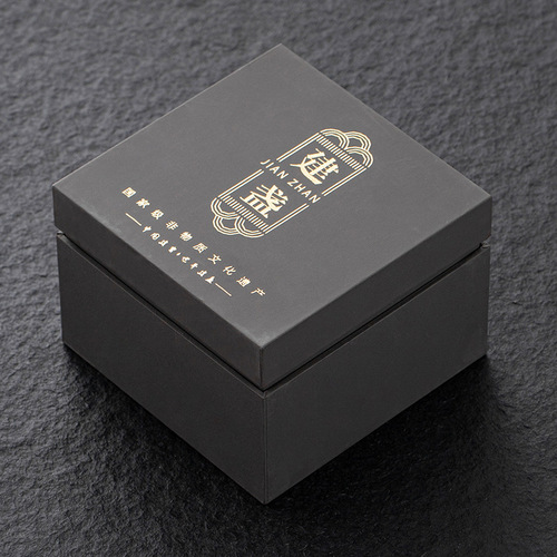 Factory Hot Selling Jian Zhan Bamboo Surface Packaging Tea Cup Gift Box Wooden Box New Magic Tape Storage Box Logo Printable