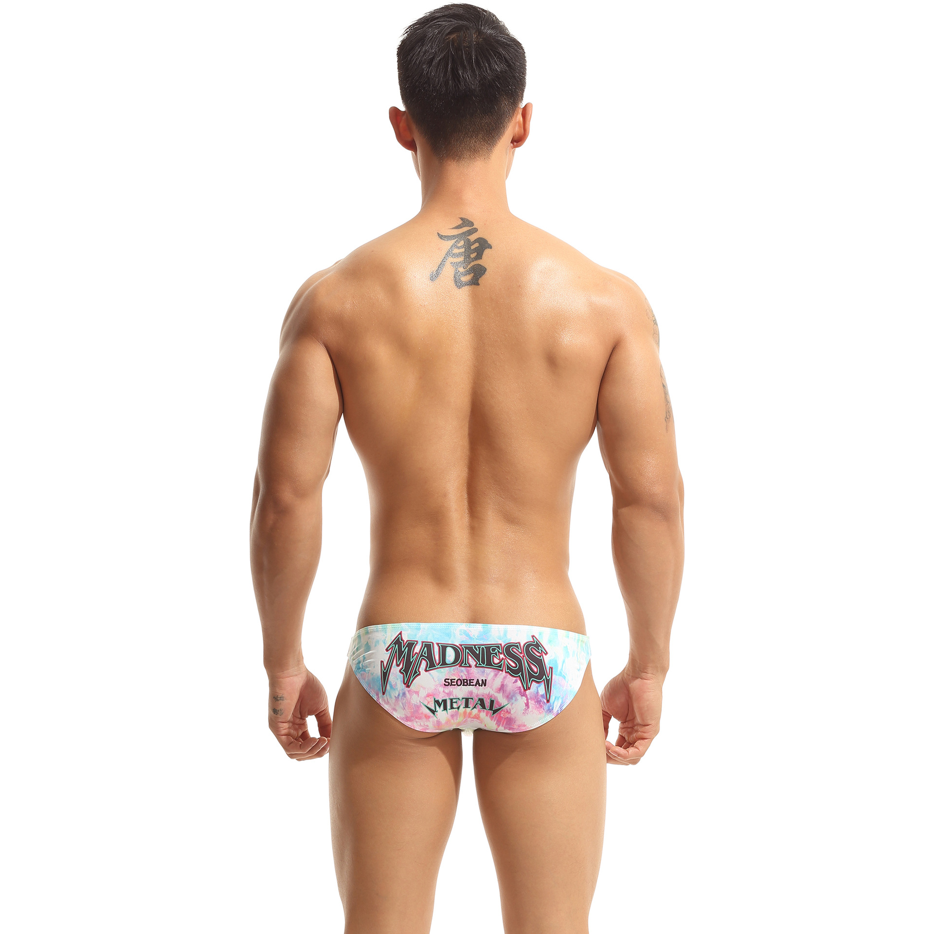 Men's Sexy Low-waisted Underwear Men's New Printed Bikini T-pants Trendy Letter Temptation Briefs for Men