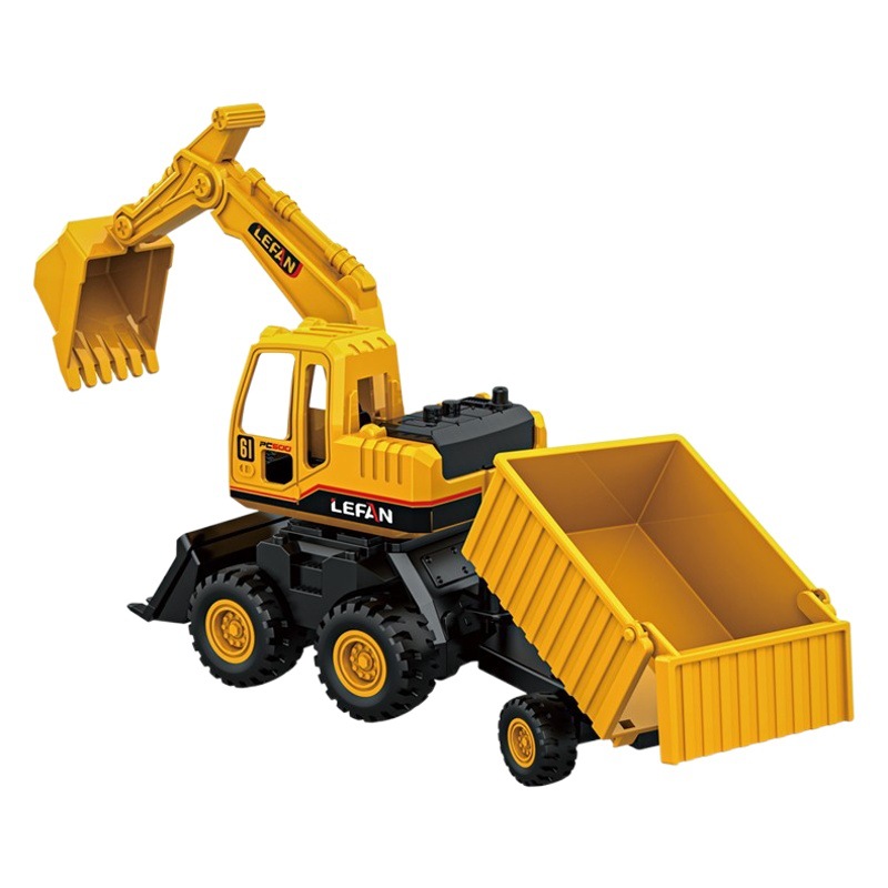 Coche de juguete niño niños simulación vehículo inercial ingeniería vehículo excavadora bulldozer carretilla elevadora modelo de camión volquete