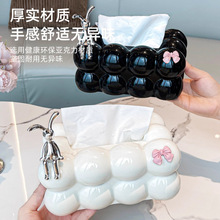 跨境感收纳盒新款轻奢家用创意卫生间纸巾盒客厅桌面抽纸盒餐巾纸