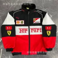 Экспортный трансграничный бестселлер гоночный костюм F1, полностью вышитый гоночный костюм, мотоциклетный костюм, велосипедный костюм, повседневный зимний хлопковый костюм с вышивкой