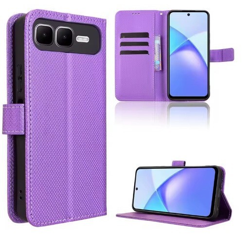 Suitable for Samsung Samsung J2 Core Diamond Pattern Flip Pluto Wallet Rope Strap Mobile Phone Case