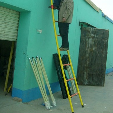 圆管绝缘梯 手工绝缘梯圆管梯子 高压电绝缘圆管梯 百鼎绝缘梯