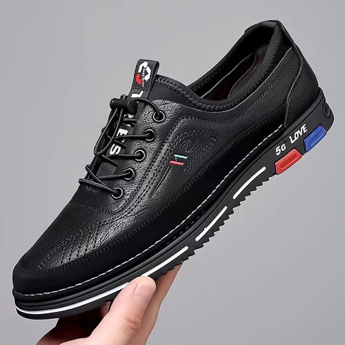 Men's Large Size Shoes 48/49.5 Spring Trend Shoes Soft Sole Soft Leather Casual Leather Shoes