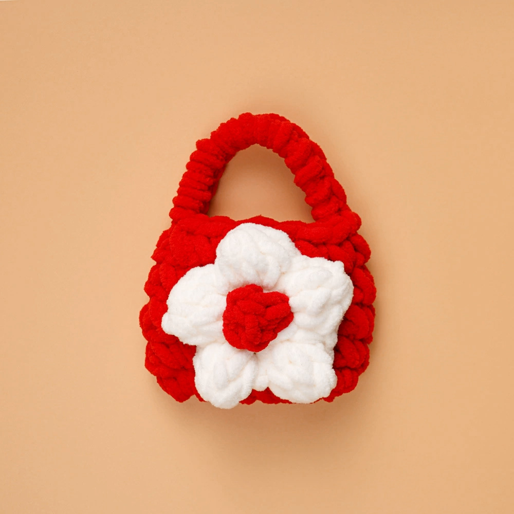 Bolsa de auriculares ganchillo acabado con cubierta protectora bluetooth peluche lindo oso pequeño tejido a mano bolsa de cambio de llavero