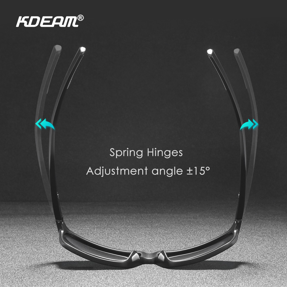 KDEAM neue quadratische rahmen brille männer fahren polarisierte sonnenbrille outdoor reise anti UV400 sonnenbrille KD029_voghion.com