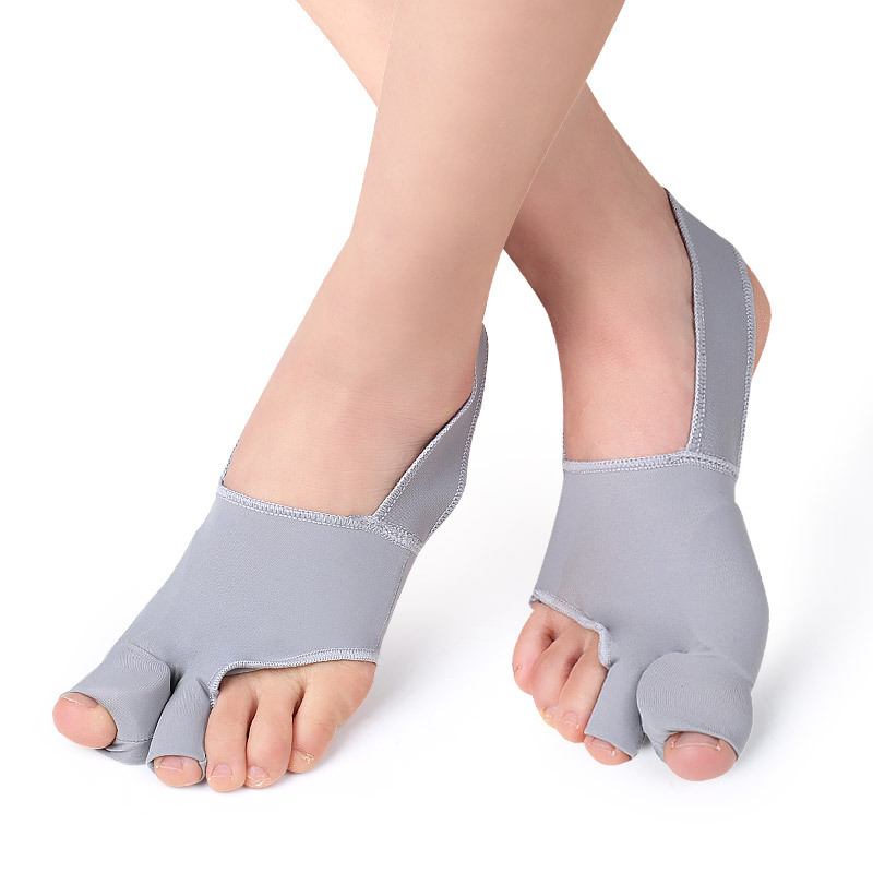 Double-toe Hallux Valgus Corrector Big Toe Valgus Overlapping Toe Separator Anti-off Anti-wear Foot Cover