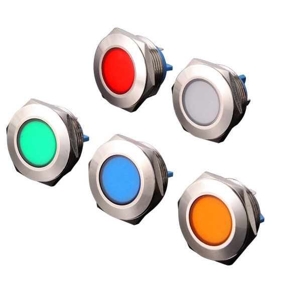 12/16/19/22mm metal waterproof signal lamp indicator lamp emergency equipment indicator lamp 3V-220V