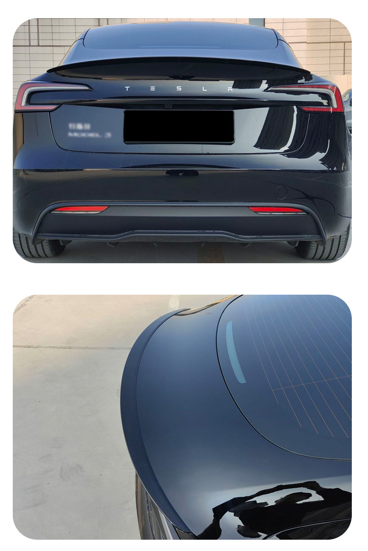 Applicable to Tesla new version MODEL3P tail Model3 New version modified P rear spoiler wing