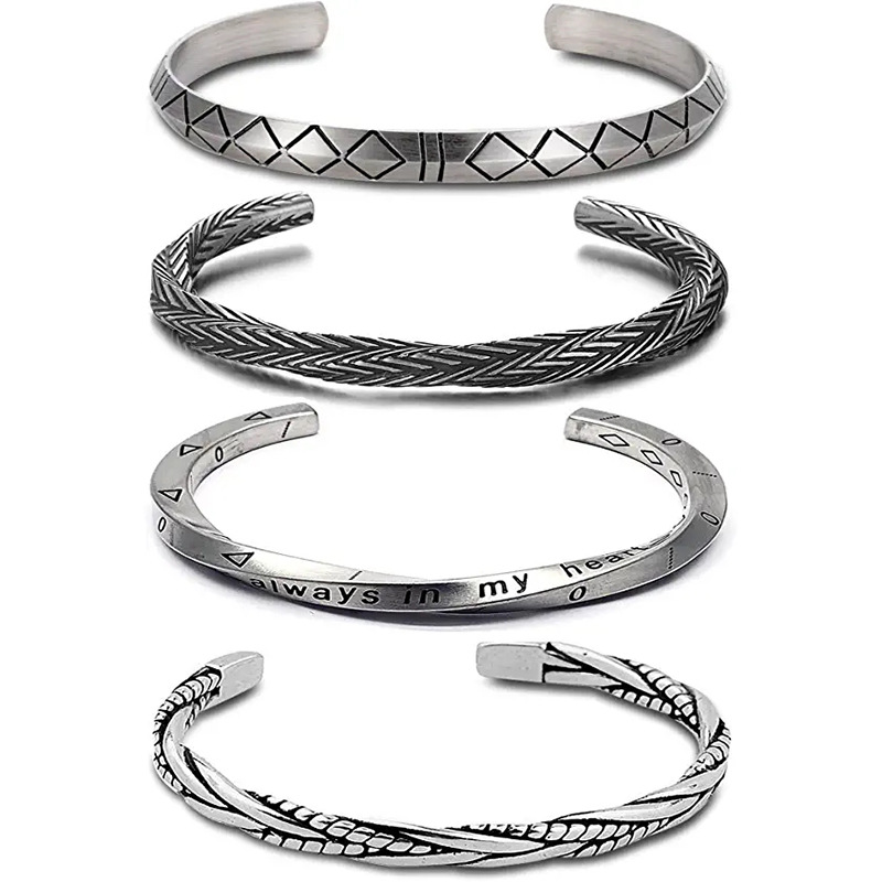 Fashion Geometric Alloy Plating Menu0027S Bangle 1 Piece