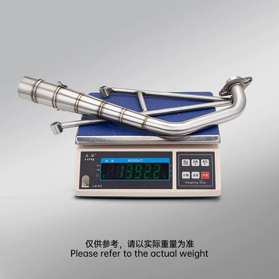 Motorcycle exhaust pipe — tailpipe, and silencer set