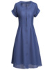 Single breasted waistband tie up raglan sleeve skirt