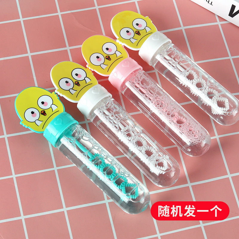 Barras de burbujas para niños pequeños juguetes de burbujas al aire libre regalos festivos de bodas parques empujar mercado nocturno mayorista