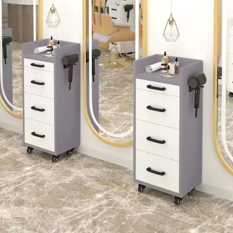 Barbería herramienta gabinete peluquería salón especial peluquería corte de pelo herramienta de gabinete coche salón de belleza herramienta de almacenamiento de mesa con cajón