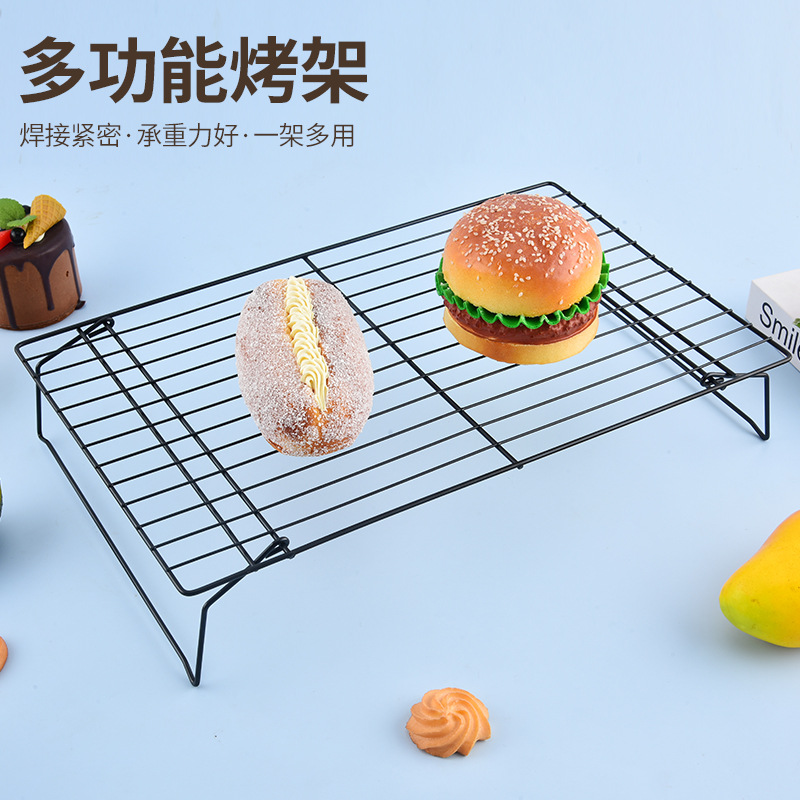 Cake Bread Baking Cooling Rack Student Notebook Cooling Rack Household Foldableable Mesh Baking Rack with Feet