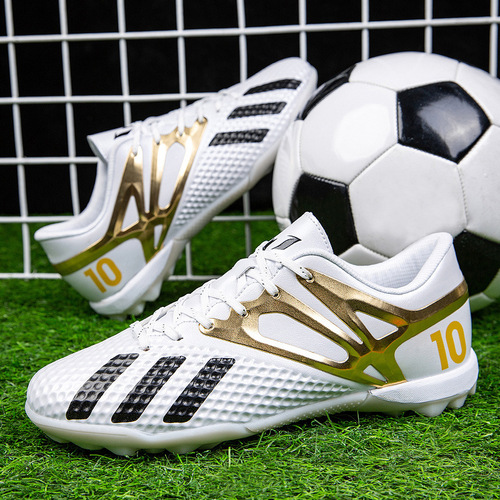 Cross-border foreign trade low-top football shoes, student TF football shoes, crushed studs, special training shoes, electroplated, men's football shoes