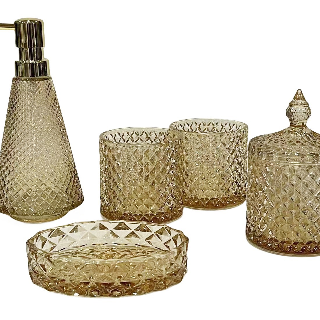 2023 otoño nuevo otoño y el invierno popular casa moderna color árbol de Navidad triángulo dispensador de jabón de vidrio