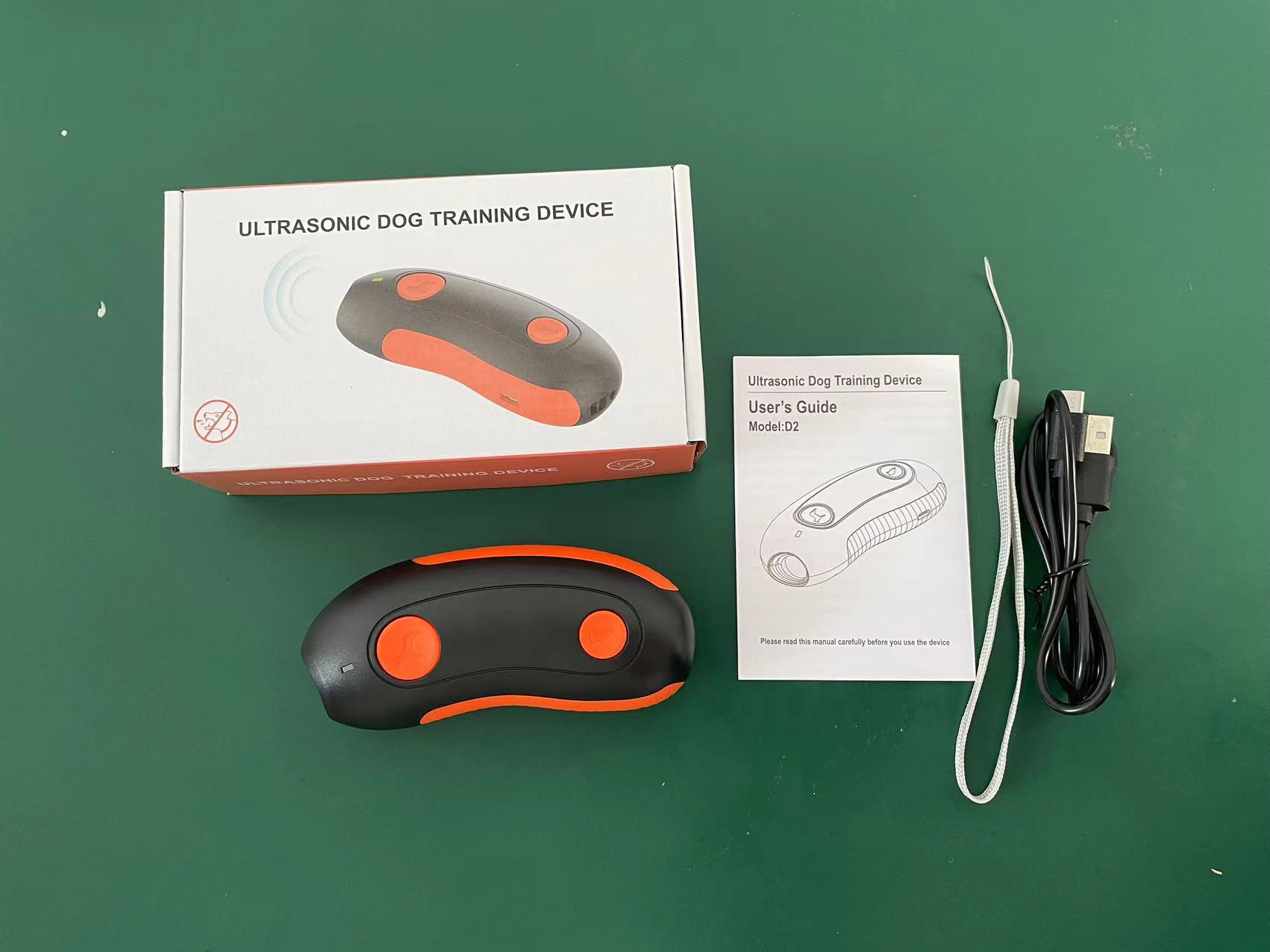 Ahuyentador Ultrasónico para Perros de Plástico ABS, Control de Ladridos, Portátil