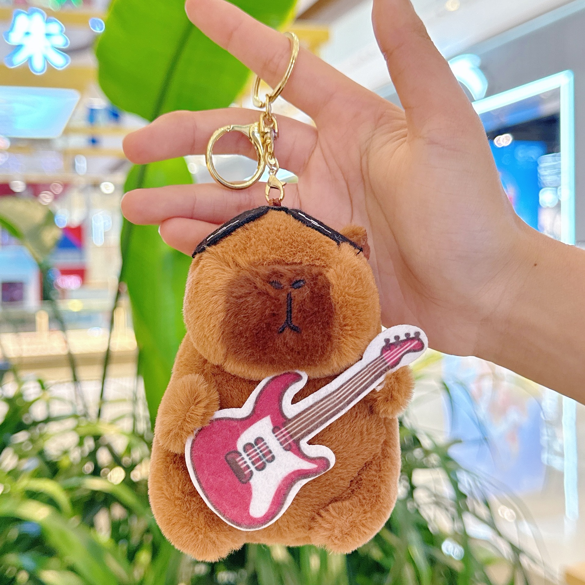 레드 기타 다크 브라운 카피바라 + 골드 버클