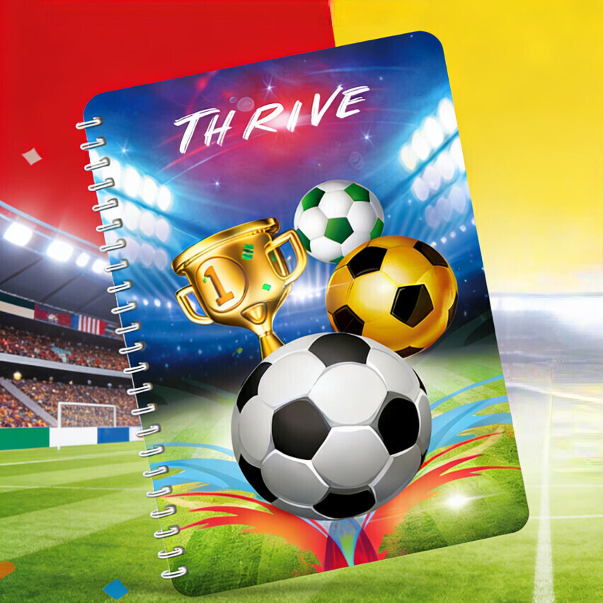 Copa del Mundo a5 bobina cuaderno de fútbol cuaderno de alto valor estadunidense, Canadá, India periferia papelería premios estudiantes al por mayor
