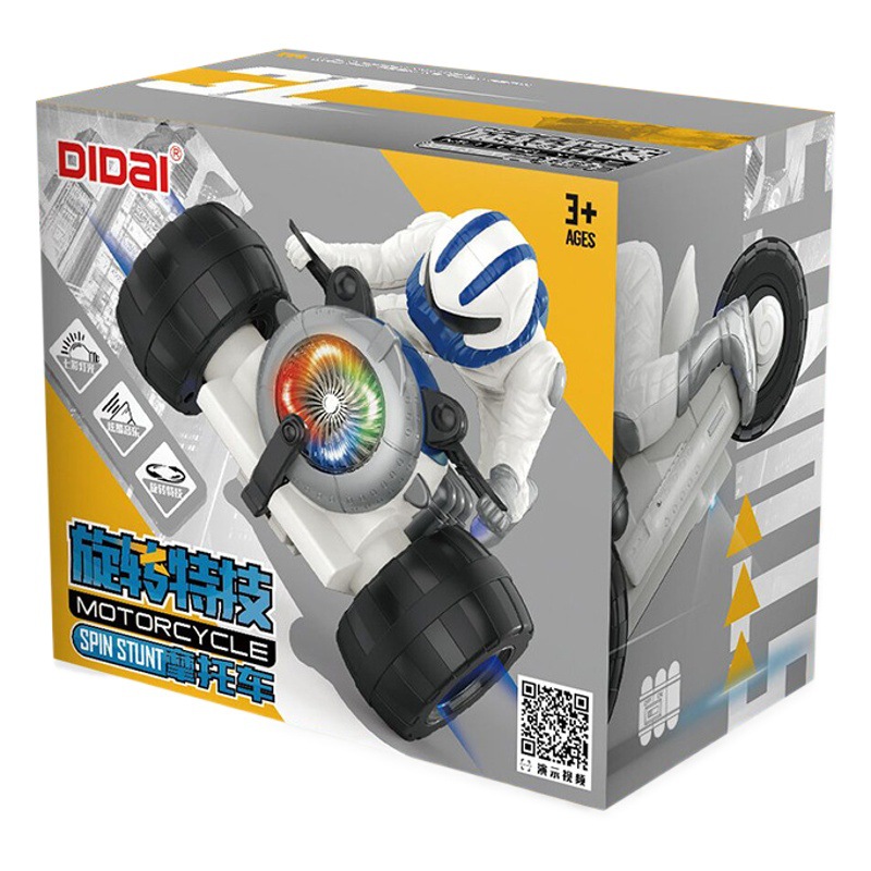Nuevo eléctrico universal juguete de los niños truco triciclo fuera de la carretera giratoria música luz motocicleta puesto al por mayor