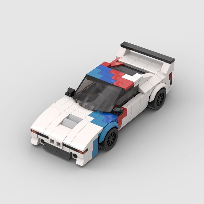 Moc Building Blocks Are Compatible with Lego 63925 Speed Championship Bmw M1 Speed Series Retro Racing Sports Car Building