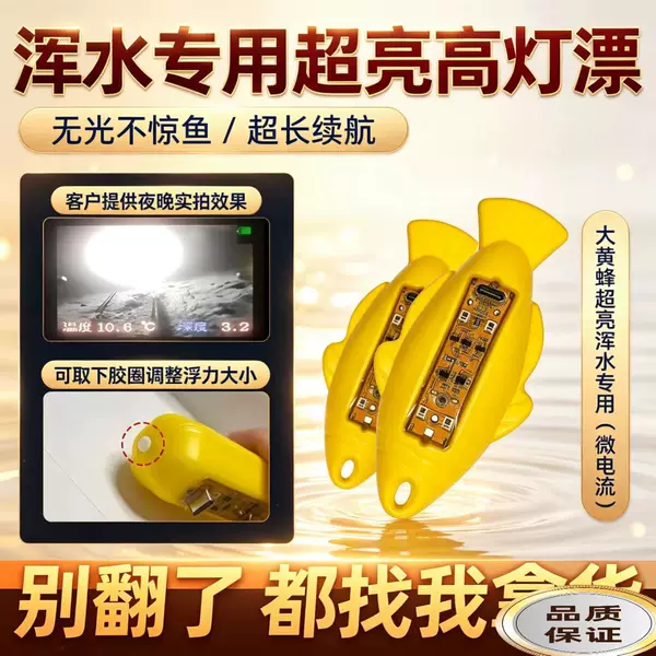 Visible 6000 brightness enhanced version, high-brightness float for fishing in muddy water, super bright, muddy water nemesis [does not startle fish]