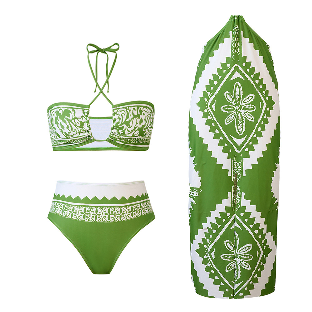 Comfort Function Women's Sexy Printing 2 Pieces Bikinis Swimwear