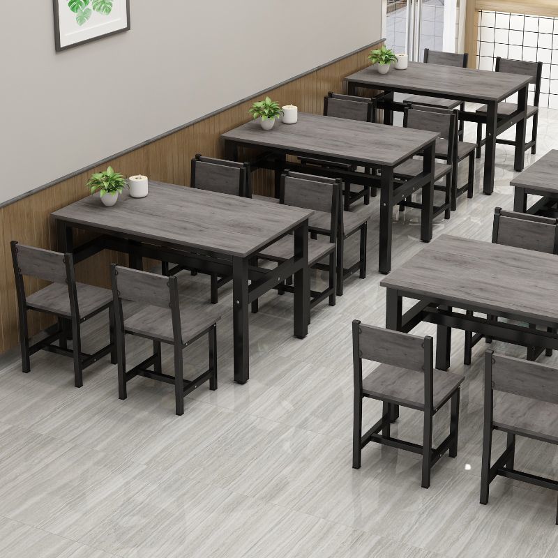 Restaurante mesa y silla de comedor para el hogar mesa rectangular combinada desayuno snack bar cantina restaurante de comida rápida mesa y silla especial 6 fábrica